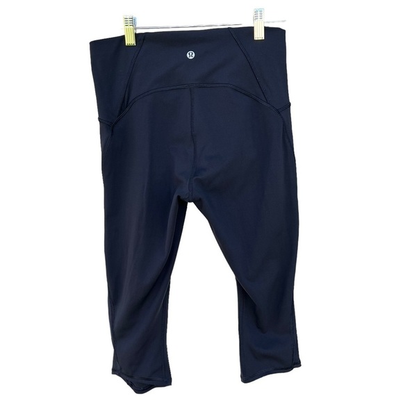 Lululemon Train Times Crop Leggingg 17” W6ADDS Black Mesh Women’s Size 8 GUC - Picture 3 of 10